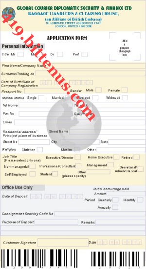 Diplomatic Form